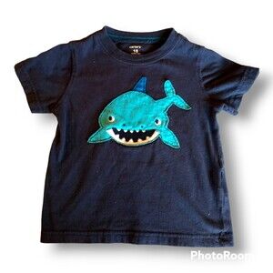 18m Carters Shark Face Short Sleeve Toddler Tee